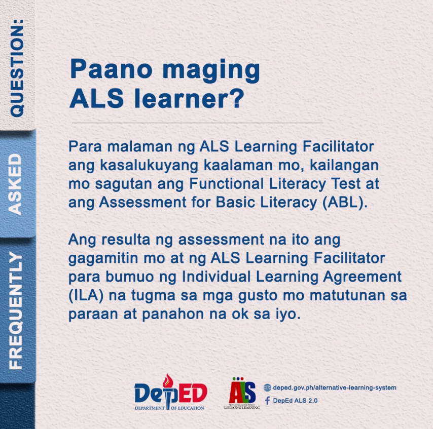 Introduction to ALS Program | ALS-CAHS LEARNING PORTAL